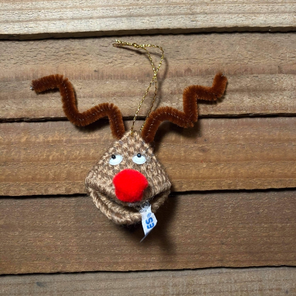 Handmade Reindeer PlasticCanvas Christmas Ornament